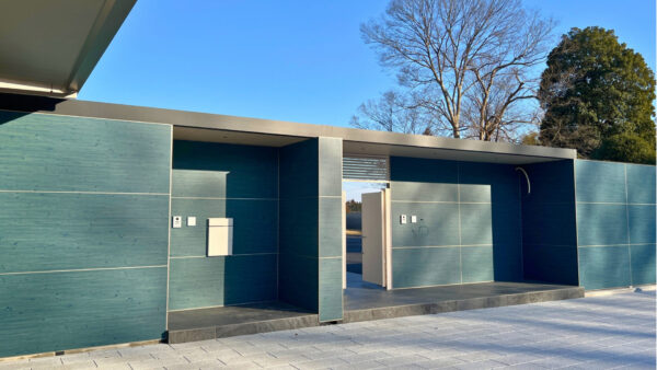 高いプライバシー性を実現する目隠しデザイン　つくば市トラスト企画様